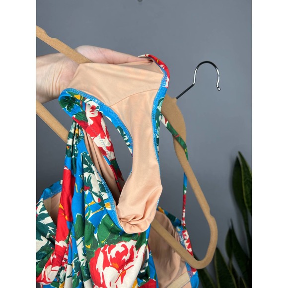 J Crew Floral Ruched One Piece Swimsuit 6 - Picture 4 of 4